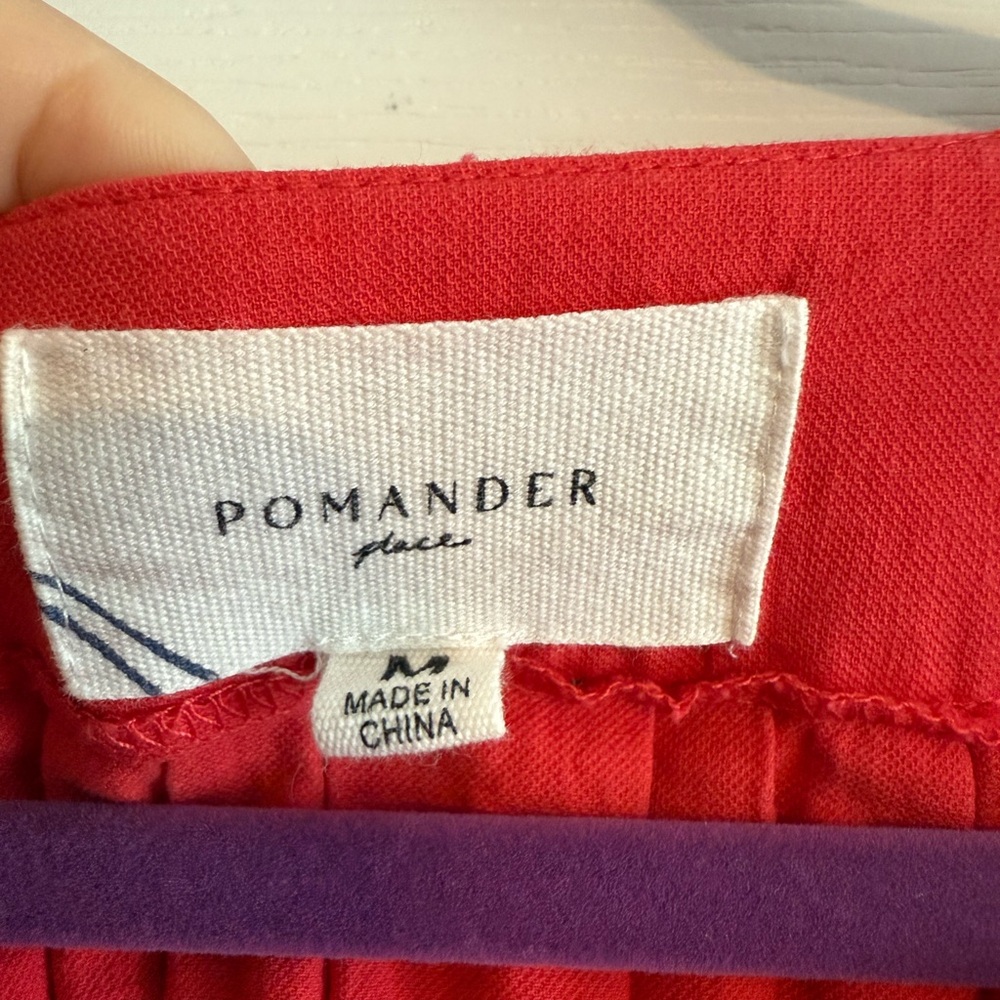 Pomander Place - Tuckernuck Finley Flutter Sleeve Top - Red - Picture 4 of 8